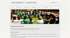Desktop Screenshot of crecimientoyaventura.com