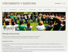 Tablet Screenshot of crecimientoyaventura.com